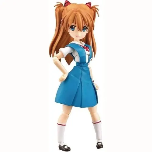 Parfom R! Rebuild of Evangelion Asuka Langley Shikinami School Uniform Ver. Posable Figure Cute Collectible