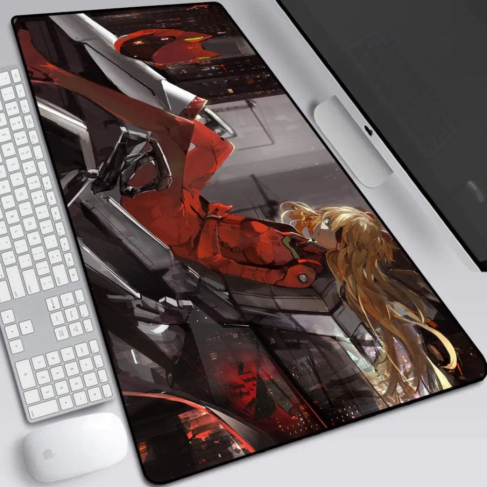 Gaming Mouse Pad New Century Evangelion EVA Anime Gaming Keyboard Pad Cafe Mouse Pad Bird Model Anime Toy