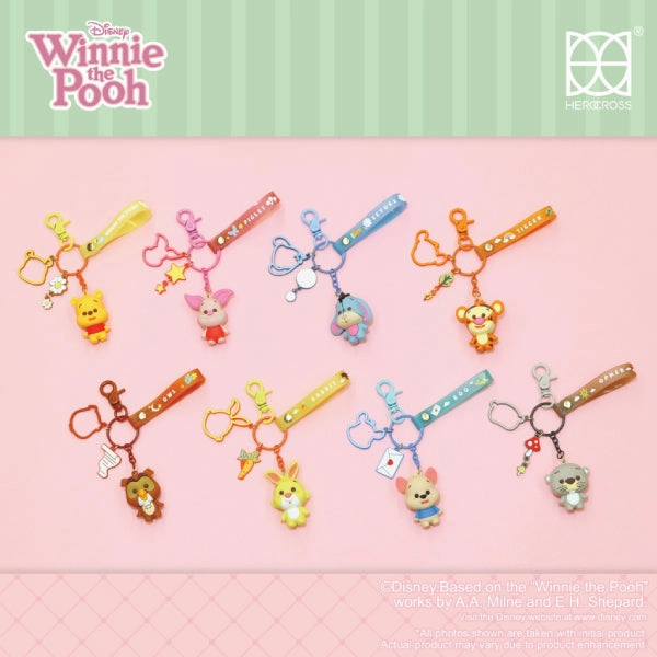 HEROCROSS - HKB#001 Winnie the Pooh & Friends Standing Post Keychain Magnetic Field