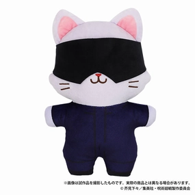 Chibi Figure Jujutsu Kaisen Season 2 withCAT Flat Plush with Eye Mask Gojo Satoru