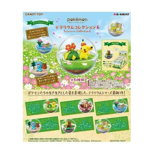 Pokemon Terrarium Collection 6 Pikachu Mew Entei Treecko Figures Mesh Deformation Statistics Fun