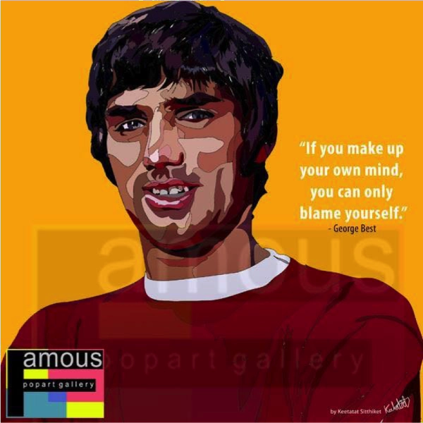 Pop Art Wall Decoration Drawing (George Best) Promise Keep Film Making