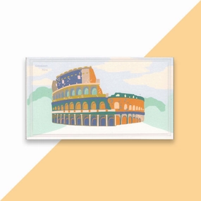 App Enabled Sports Stadium World Landmark Wood DIY 3D Puzzle & Postcard Roma Colosseum