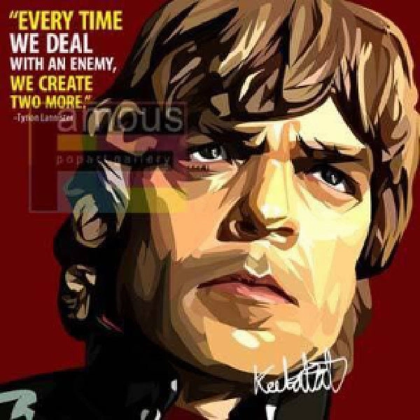Pop Art Wall Decoration Drawing (Tyrion Lannister) ?????[?? Game of Thrones ? Explorer Pack Courage Inspire