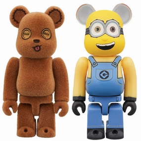 Puppet Show Impact Leave BE@RBRICK TIM & BOB 2PACK 100%