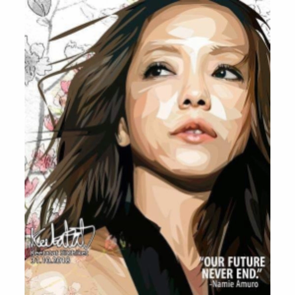 Pop Art Wall Decoration Drawing (Namie Amuro - Our future never end.) ?????????? ? Parallel Universe Job Role Play