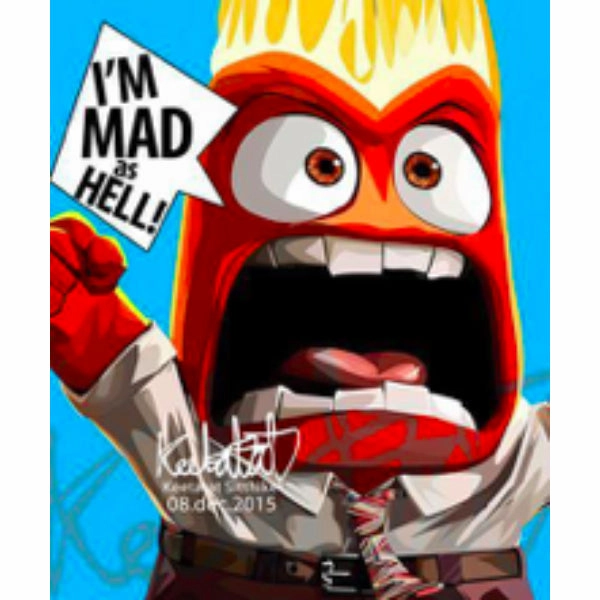 Fall Harvest Pop Art Wall Decoration Drawing (Anger) ???D?X???? Inside Out ?