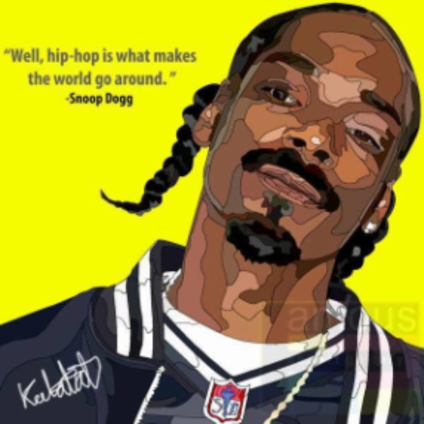 Growth Attain Pop Art Wall Decoration Drawing (Snoop Dog) ? Snoop Dogg