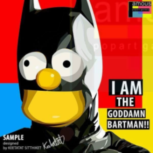 Pop Art Wall Decoration Drawing (Simpson Bartman) ? Respect Gain