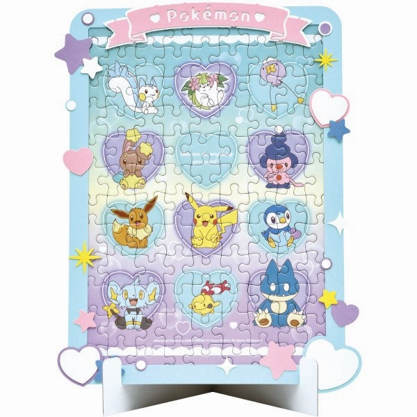 Space Explorer Pokemon ???????` - Art Decoration Jigsaw Puzzle 108 Pieces 108-DP04 [Pokemon Heart Bubble] Interactive Construction