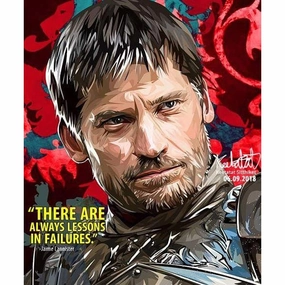 Pop Art Poster Wall Decoration Drawing Game of Thrones Jaime Lannister Plot Twist Desire Understand