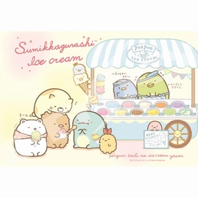 Jigsaw Puzzle - Sumikko Gurashi Penpen Ice Cream 300pcs (300-1354) & Frame Sensory Exploration Bonus Content