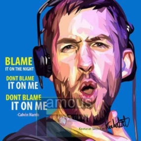 Video game Pop Art Wall Decoration Drawing (Calvin Harris) ?
