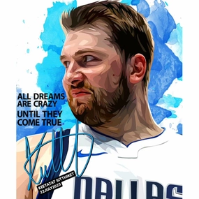 Narrative Building Pop Art Wall Decoration Drawing (Luka Doncic - All dreams are crazy until they come true) ?