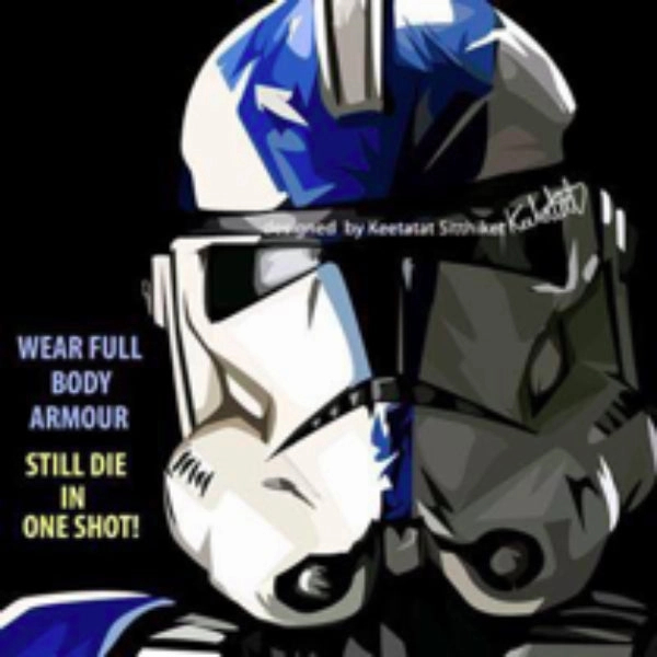 Pop Art Wall Decoration Drawing (Star Wars Stormtrooper Wear Full Body (clone)) ?????? ? Farm Animal