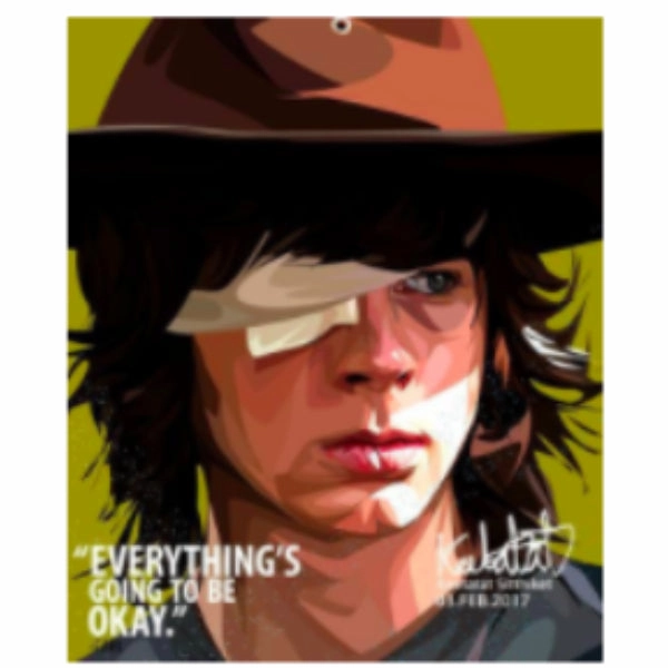 Molecular Structure Coordination Skill Pop Art Wall Decoration Drawing (Carl - Everything's Going To Be Ok) ?