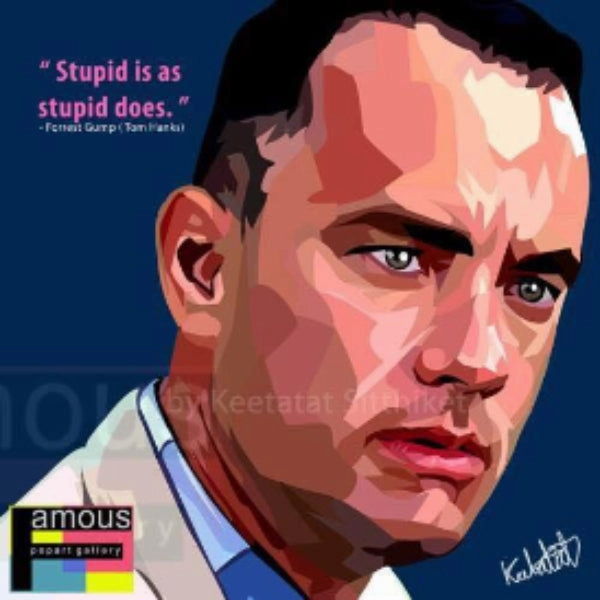 Pop Art Wall Decoration Drawing (Tom Hanks) ???h ? Degree Earn