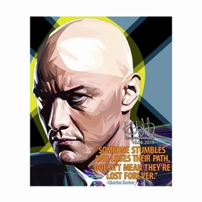 Pop Art Wall Decoration Drawing (Charles Xavier - Someone) Animal Care Wind Up