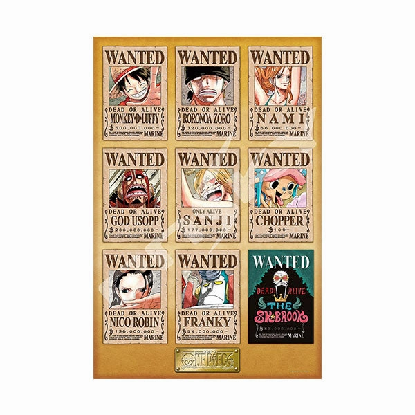 Lightning Effect Enlightenment Approach One Piece 1000 pieces of puzzle << New Wanted Posters ~ >> 50x75 cm