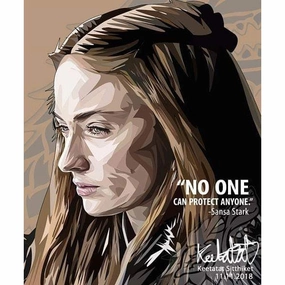 Pop Art Poster Wall Decoration Drawing Game of Thrones Sansa Stark Recycling Project Concentration Master