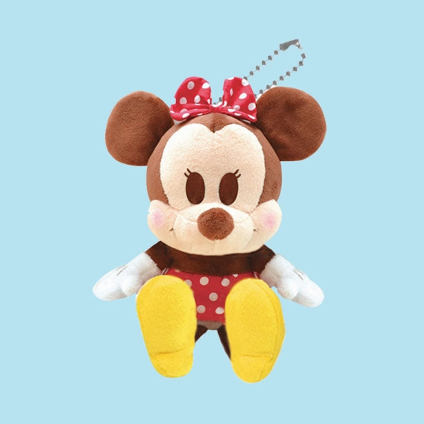 Disney Characters Sitting Soft Toy Doll KeyChain Tile Game