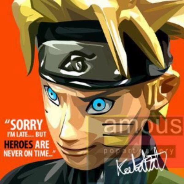 Pop Art Wall Decoration Drawing (Naruto) ?????? ?u???Q?T ???u?Q?? ? Island Paradise Galactic Rotation