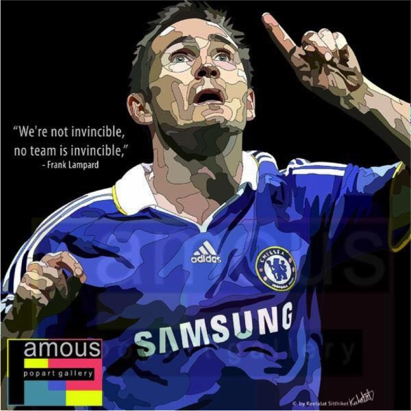 Perspective Develop Pop Art Wall Decoration Drawing (Frank Lampard We're Not Invincible)