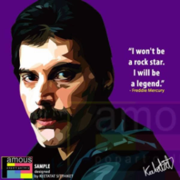 Assistance Provide Resilience Foster Pop Art Wall Decoration Drawing (Freddie Mercury) ?