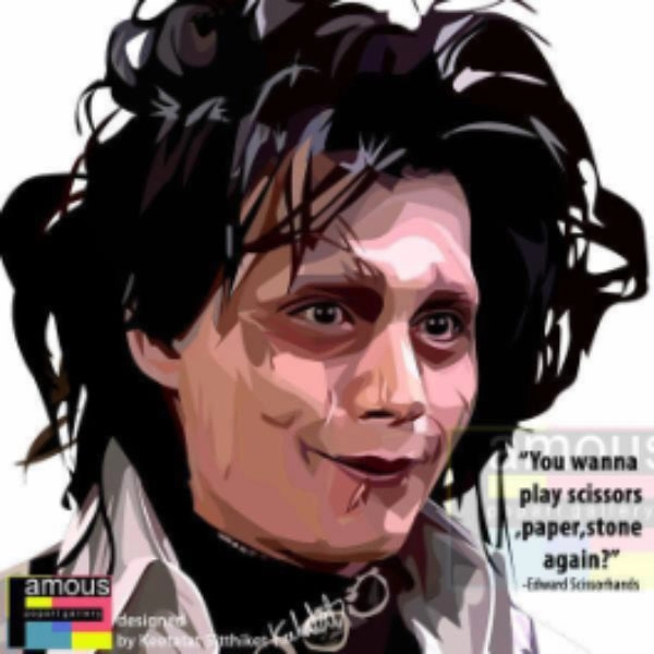Pop Art Wall Decoration Drawing (Edward Scissorhands) ??? ???????A ? Skill Tree