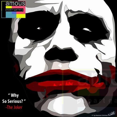 Pop Art Wall Decoration Drawing (Joker Why so serious) Music Theory