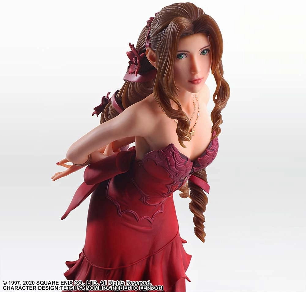 Military Figure Final Fantasy VII Remake STATIC ARTS Aerith Gainsborough -Dress Ver.-