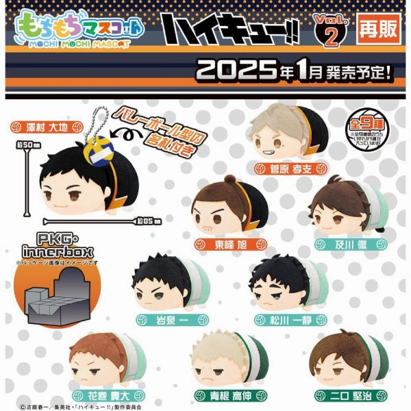 Mochimochi Mascot Haikyu!! Vol.2 (Set of 9) ???????? ??? ?i?? Website Building Infrared Signal