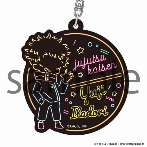 Neon Line Acrylic Keychain Jujutsu Kaisen Yuji Itadori Tool Accessory