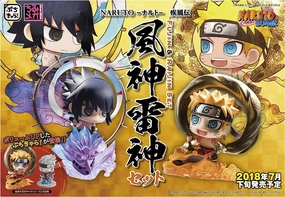 Petit Chara Land - NARUTO Shippuden: Fujin Naruto Uzumaki & Raijin Sasuke Uchiha Set Personal Treasure