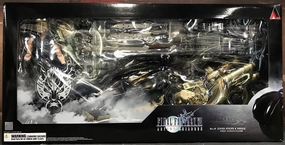 Literary Figure Cat Figurine Play Arts Final Fantasy VII Advent Children No.10 Cloud Strife & Fenrir