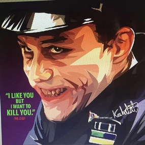 Pop Art Wall Decoration Drawing (Joker Police) Airplane Model