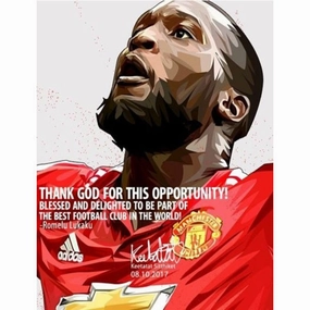 Pop Art Wall Decoration Drawing (Romelu Lukaku) individual sport