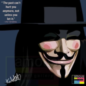 Pop Art Wall Decoration Drawing (V for Vendetta) V ? Role Assume