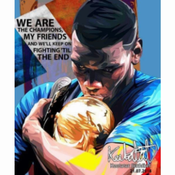 Pop Art Wall Decoration Drawing (Pogba - We are the Champions) ? Swing Set