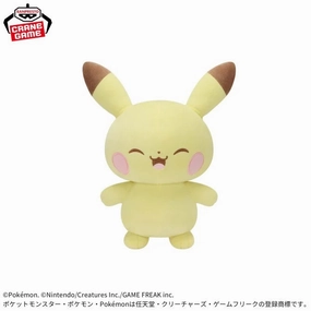 Pok?? Peace - Mofugutto Plush Toy - Pikachu & Espurr - Pikachu Exam Ace