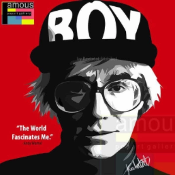 Exploration Reward Pop Art Wall Decoration Drawing (Andy Warhol - The World Fancinates Me) ?