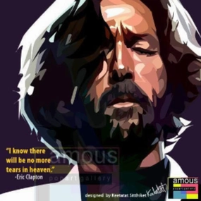 Pop Art Wall Decoration Drawing (Eric Clapton) ? Board game Security Ensure