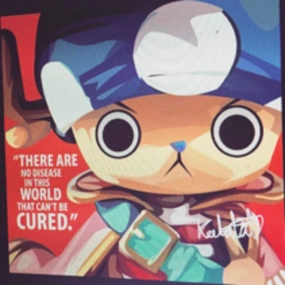 Hope Inspire Pop Art Wall Decoration Drawing (One Piece Chopper) ???\?? ?