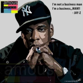Pop Art Wall Decoration Drawing (Jay-Z - NY) ? Honesty Maintain Music player