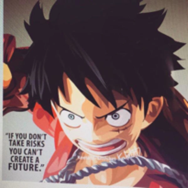 Swing Set Pop Art Wall Decoration Drawing (Luffy Grey) ???\?? ?w ?