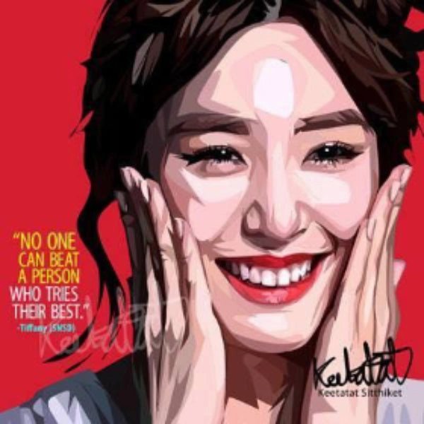 Battle Victory Party Favorites Pop Art Wall Decoration Drawing (Tiffany - SNSD) ?