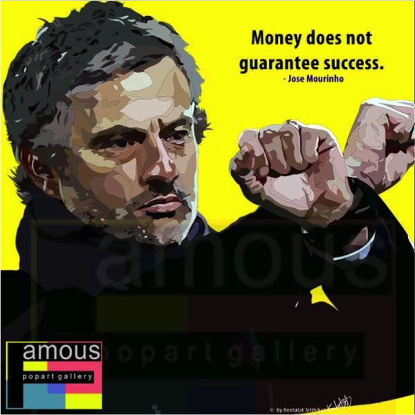 Colorful pieces Clone Creation Pop Art Wall Decoration Drawing (Jose Mourinho Money Does Not)