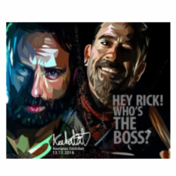 Protein Synthesis Pop Art Wall Decoration Drawing (Rick X Negan - Hey Rick!) ?