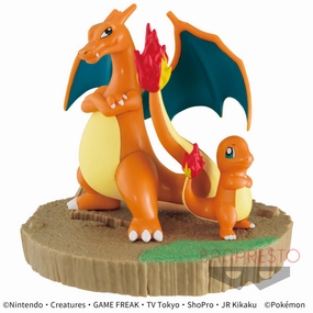 Holiday Celebration Pocket Monsters - Look at the tail!! - Charmander & Charizard - Figure