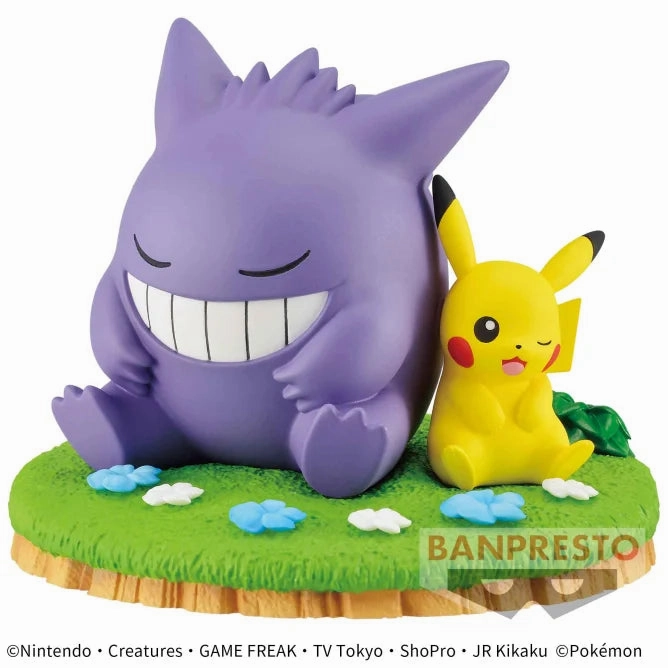 Progress Achieve Pocket Monsters - Relaxing time - Pikachu & Gengar - Figure